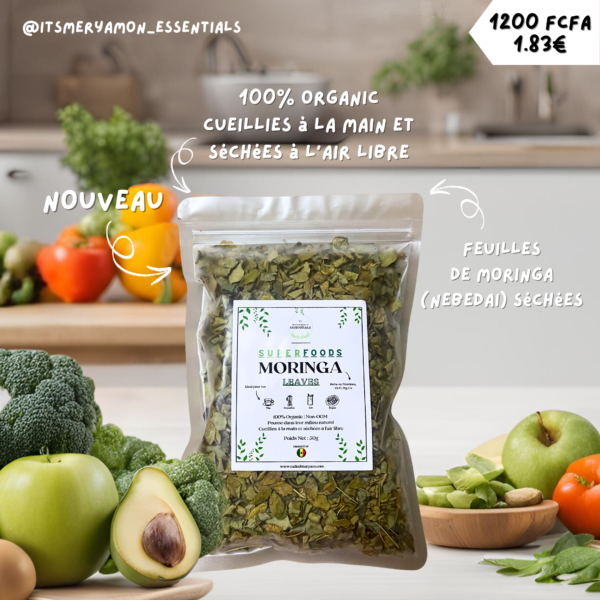 Feuilles de Moringa séchées (50g)