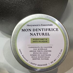 Mon Dentifrice Naturel – Purifiant & Anti-plaque (Menthe)